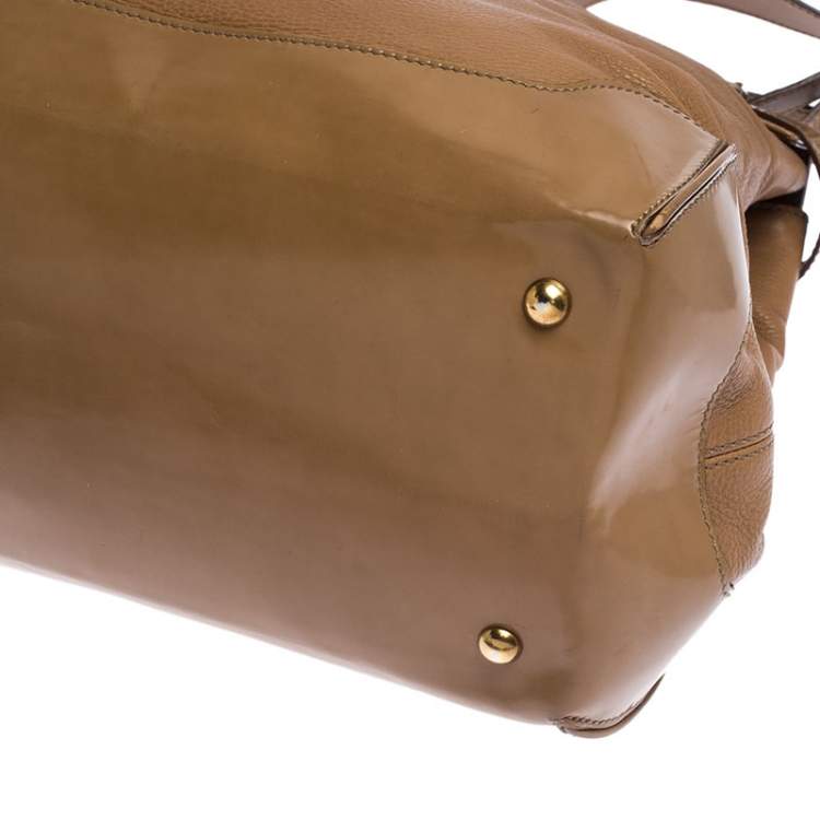 Pre Owned Tod's Brown Leather Top Handle Bag