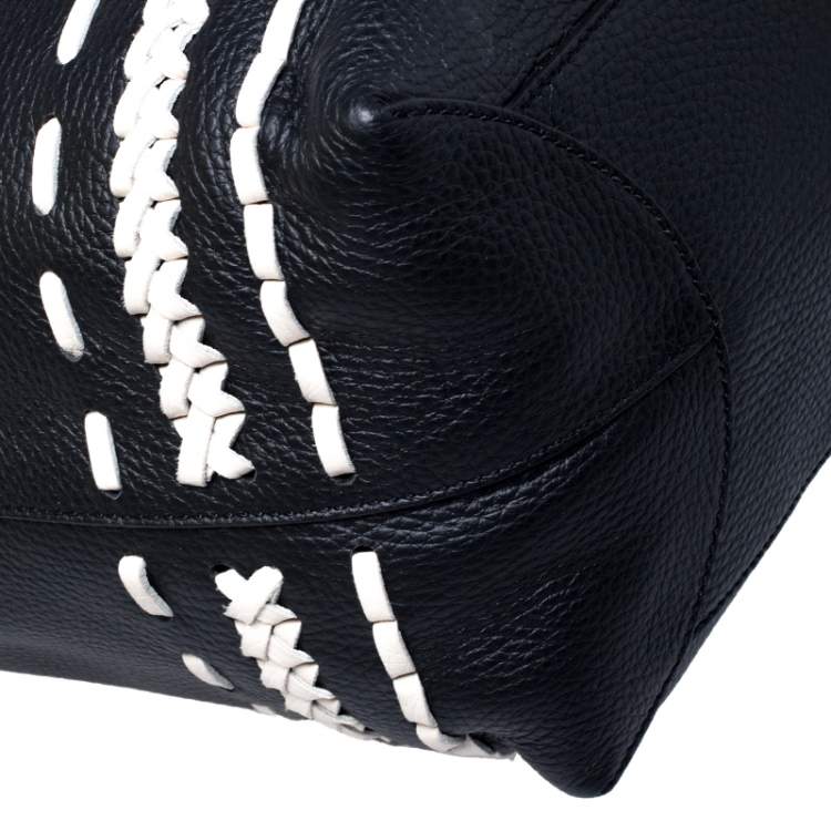 Pre Owned Tod's Black Leather Gipsy Shopper Tote