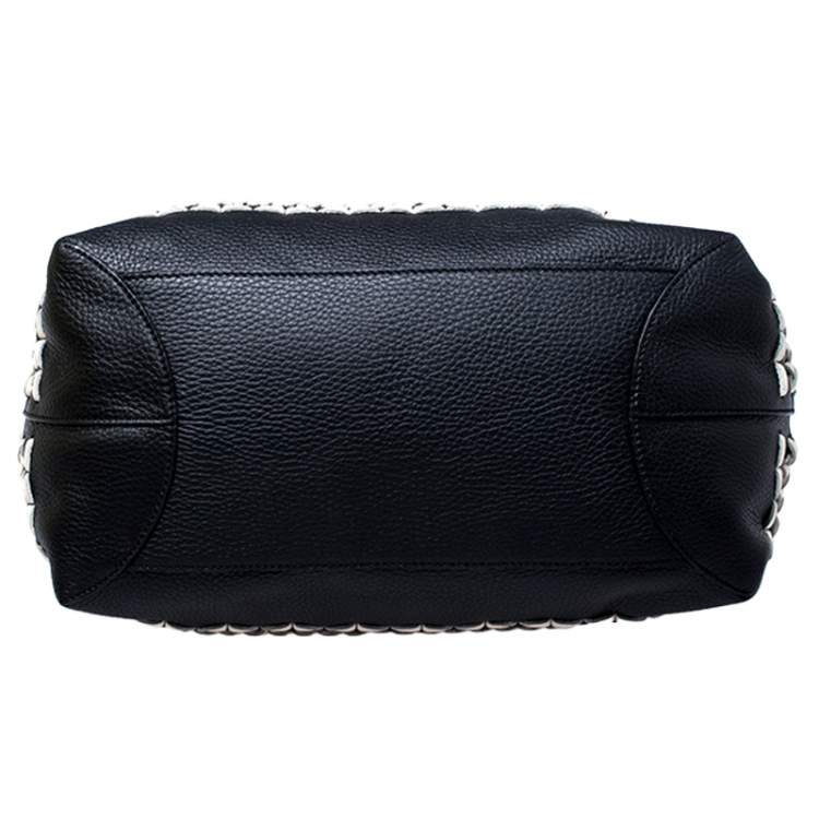 Pre Owned Tod's Black Leather Gipsy Shopper Tote