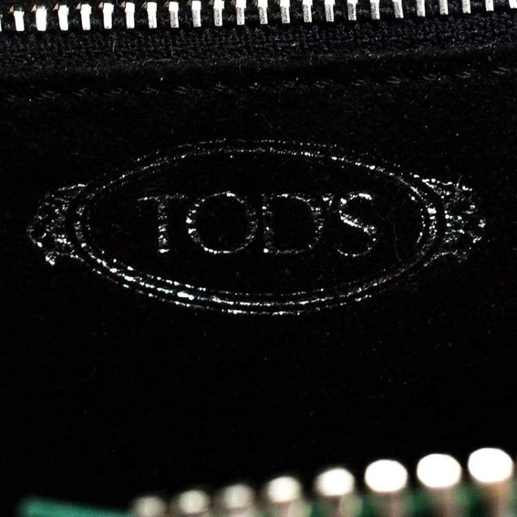 Pre Owned Tod’s Green Leather Wave Top Handle Bag