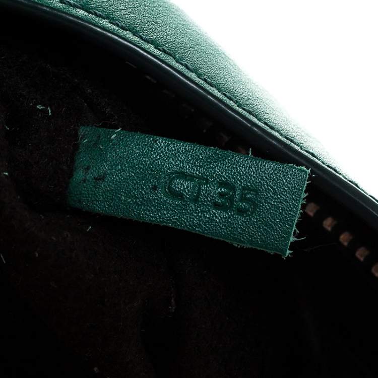 Pre Owned Tod’s Green Leather Wave Top Handle Bag