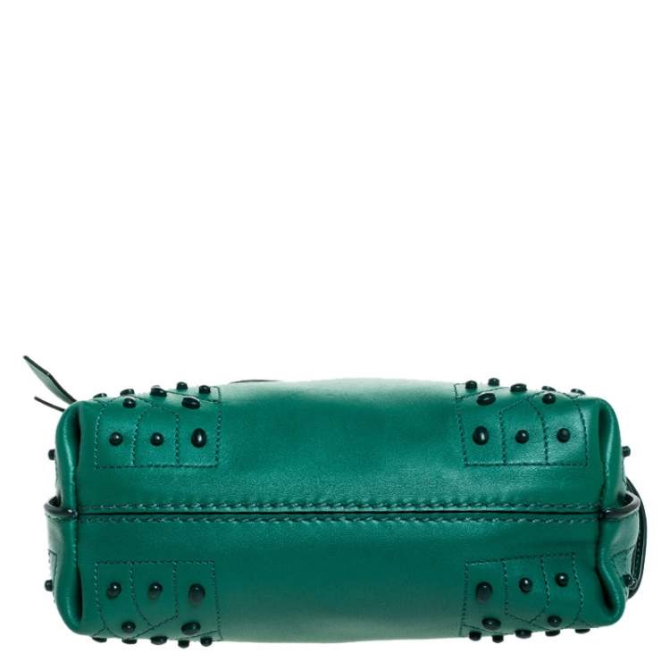 Pre Owned Tod’s Green Leather Wave Top Handle Bag