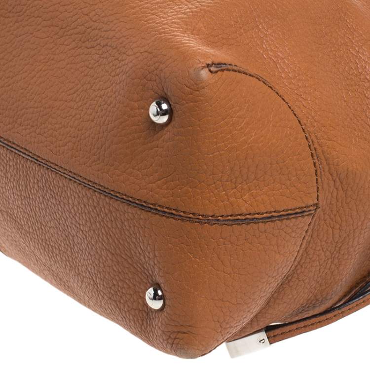Pre Owned Tod's Brown Leather Restyling D Bag Media Tote