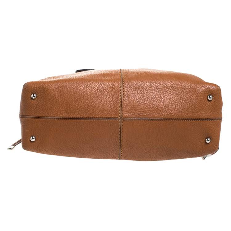 Pre Owned Tod's Brown Leather Restyling D Bag Media Tote