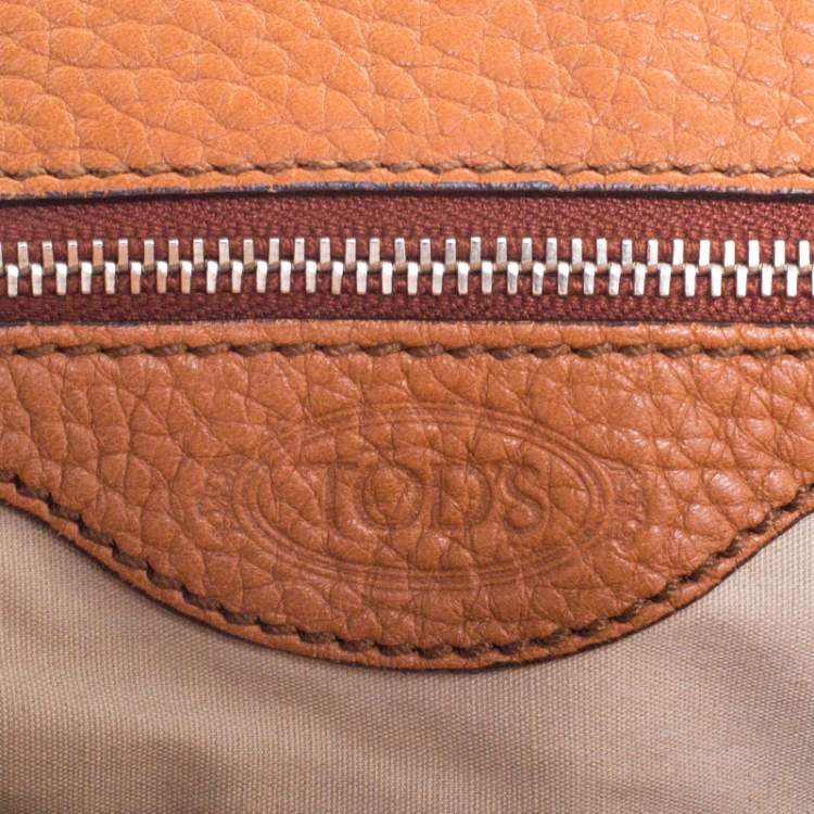Pre Owned Tod's Brown Leather Restyling D Bag Media Tote