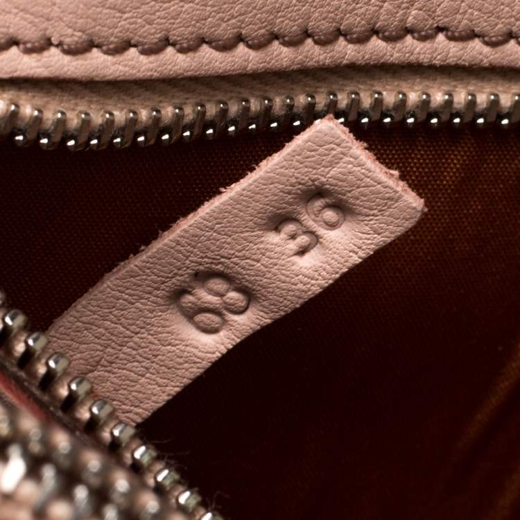 Pre Owned Tod's Blush Pink Leather MIni Double T Shoulder Bag