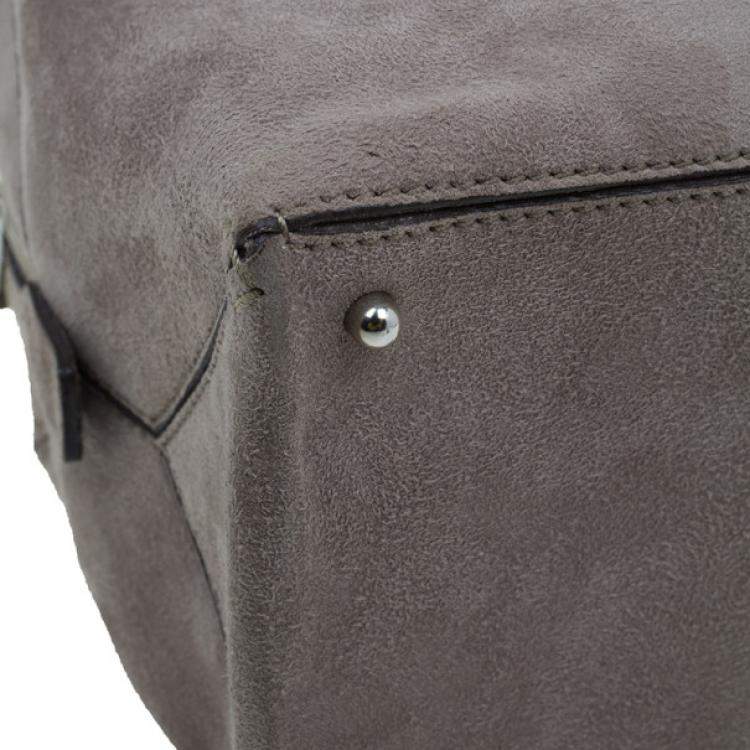 Pre Owned Tod's Grey Suede Box Bag