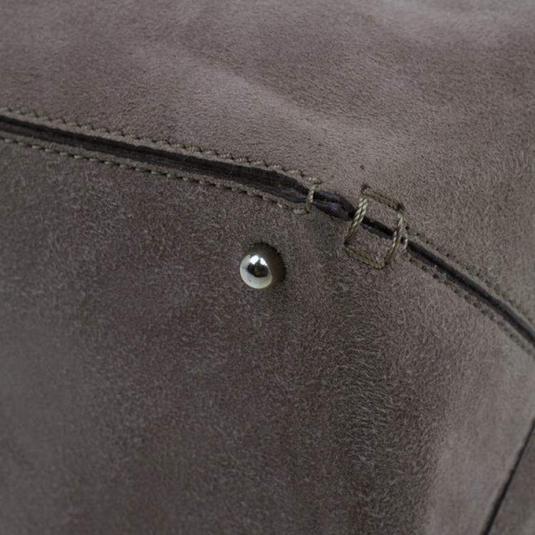 Pre Owned Tod's Grey Suede Box Bag