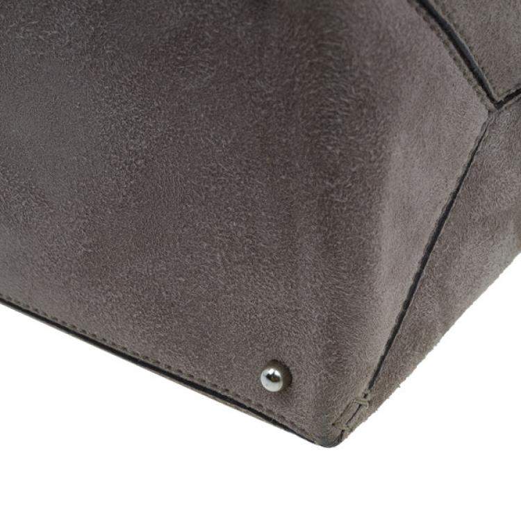 Pre Owned Tod's Grey Suede Box Bag