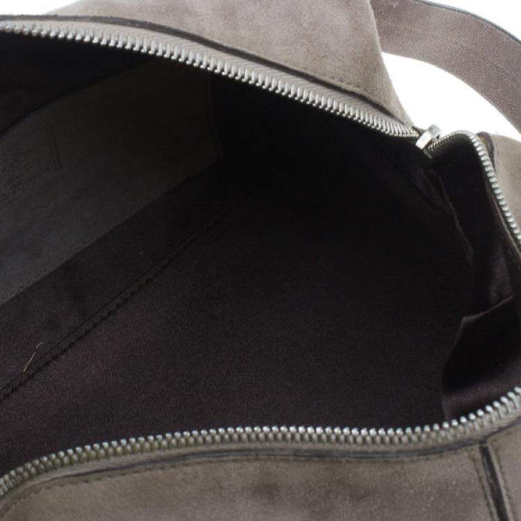 Pre Owned Tod's Grey Suede Box Bag