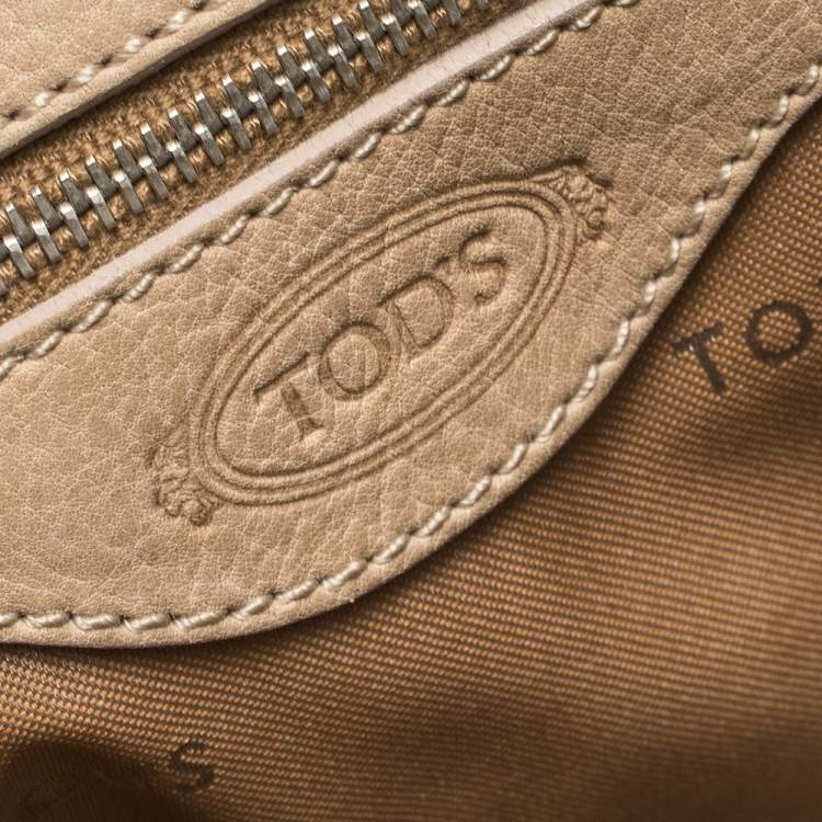 Pre Owned Tod's Beige Leather Shade Tote