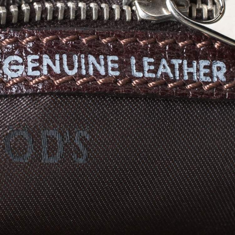 Pre Owned Tod's Olive Green/Brown Glazed Coated Canvas and Leather G-Line Easy Sacca Tote
