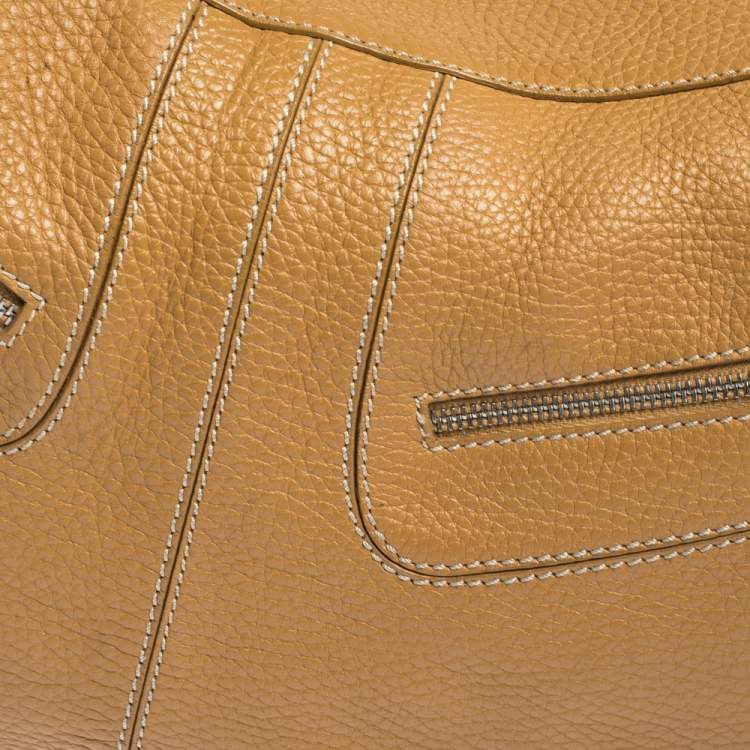 Pre Owned Tod's Light Brown Leather Micky Hobo