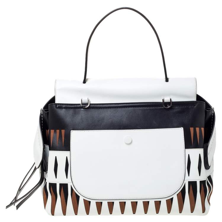 Pre Owned Tod's Multicolor Leather Wave Top Handle Bag