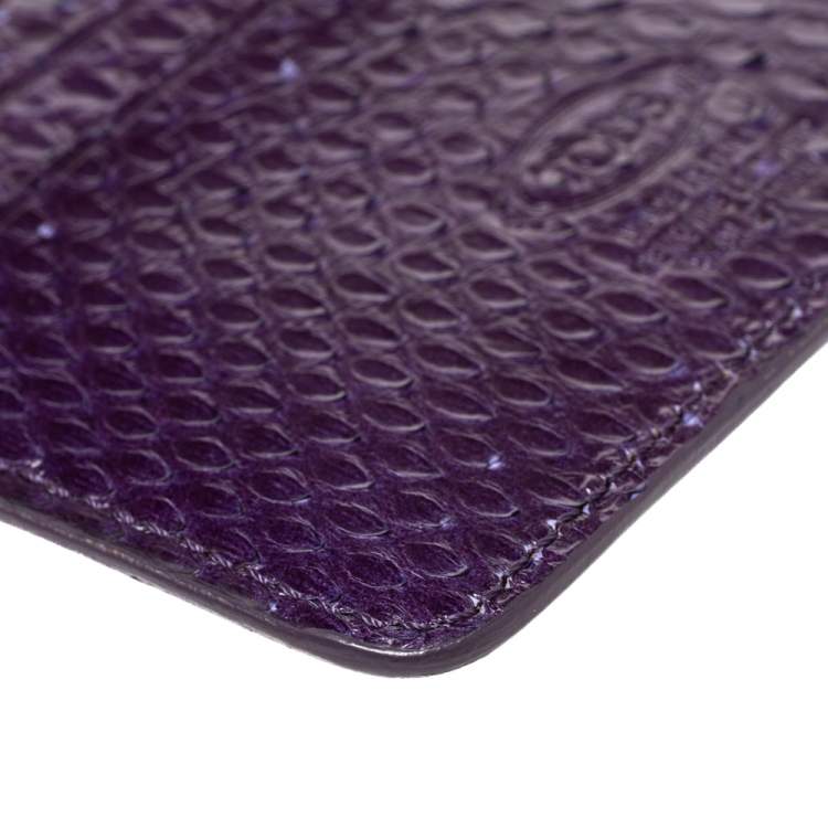 مملوكة مسبقًا Tod's Purple Python Card Holder