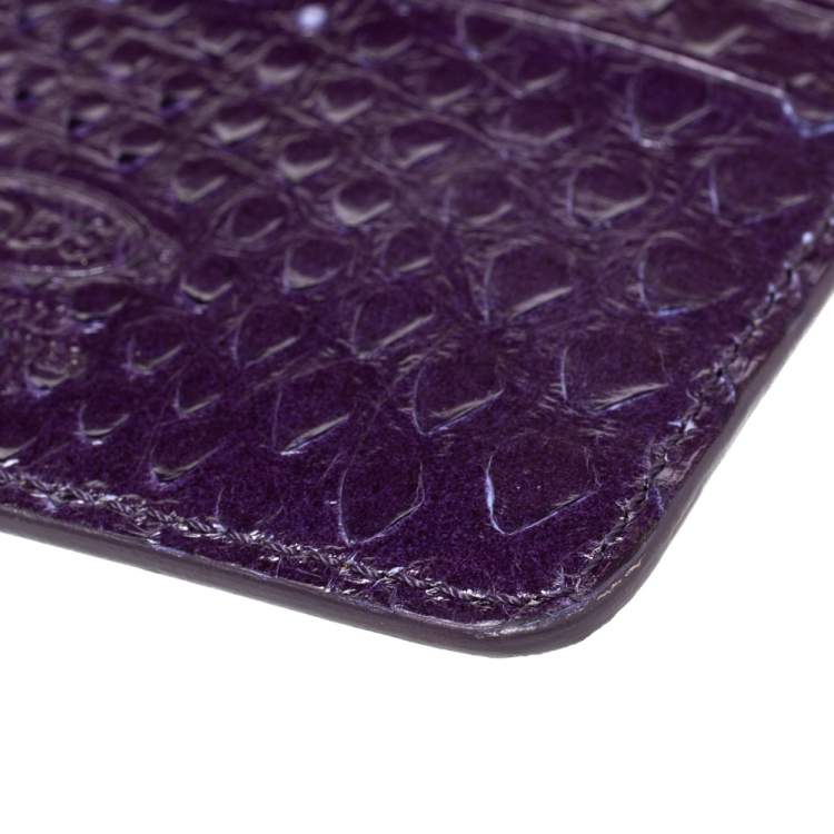 مملوكة مسبقًا Tod's Purple Python Card Holder