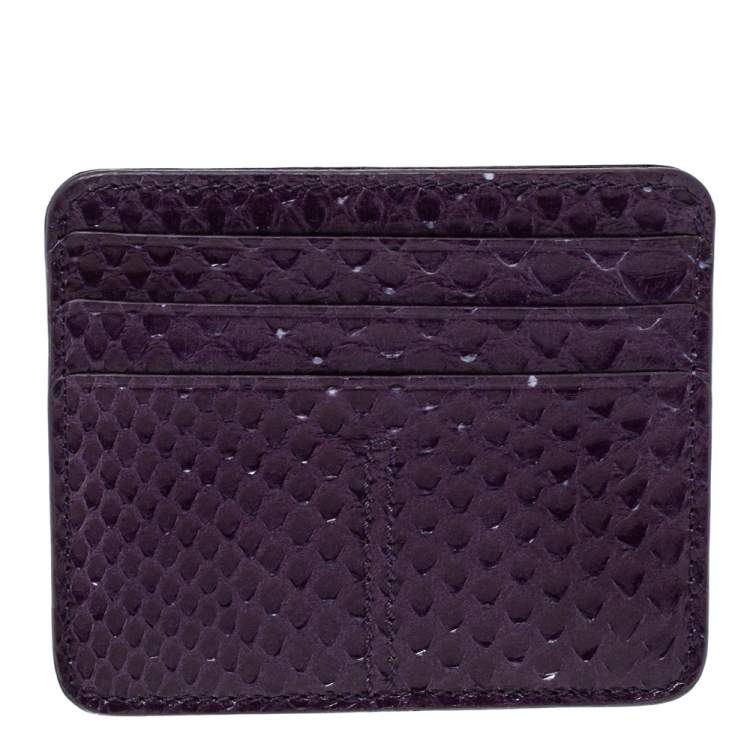 مملوكة مسبقًا Tod's Purple Python Card Holder