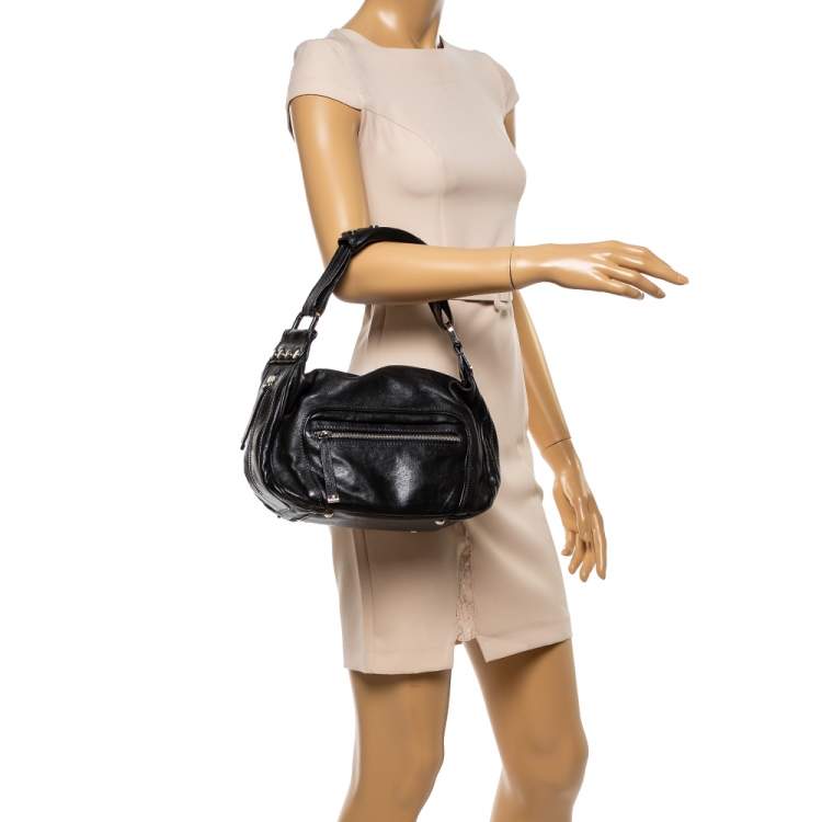 Pre Owned Tod's Black Leather Pocket Hobo