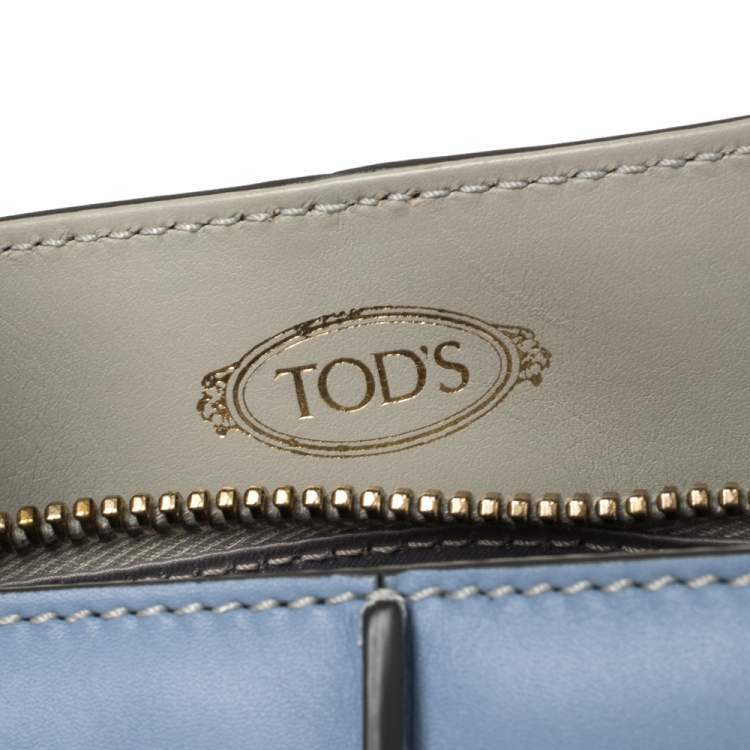 Pre Owned Tod's Tri Color Leather Small D-Cube Tote