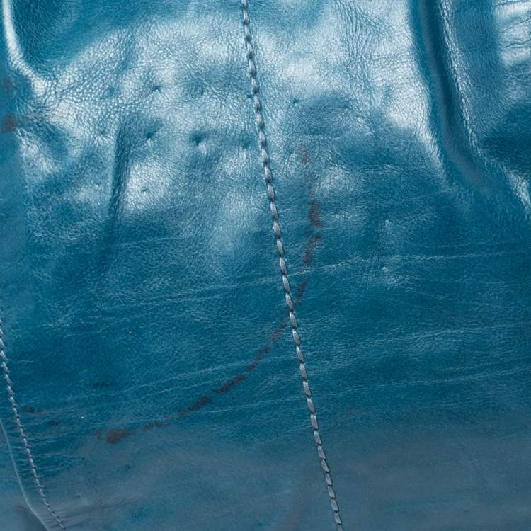 Pre Owned Tod's Blue Leather G-Line Easy Sacca Tote