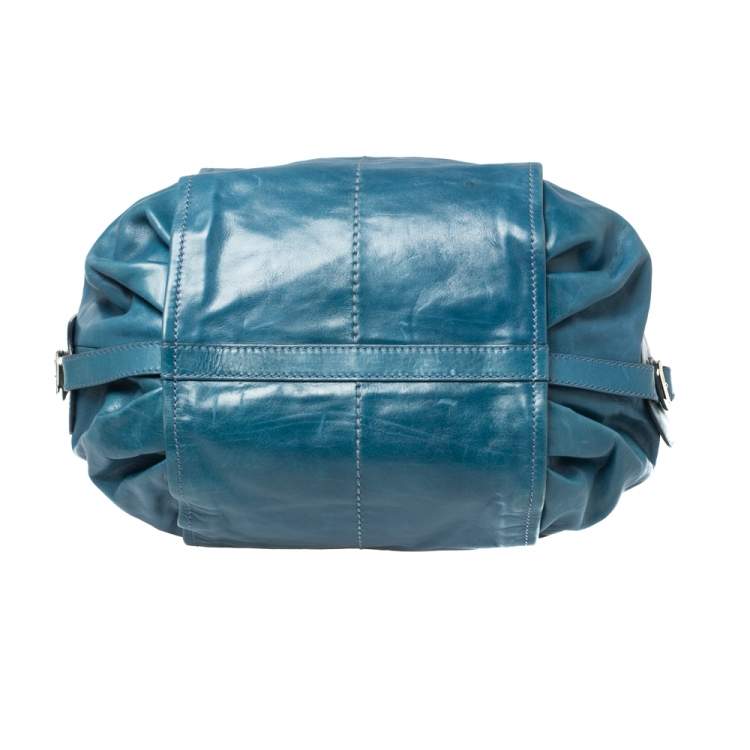 Pre Owned Tod's Blue Leather G-Line Easy Sacca Tote