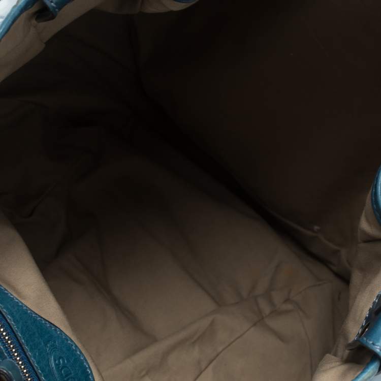 Pre Owned Tod's Blue Leather G-Line Easy Sacca Tote