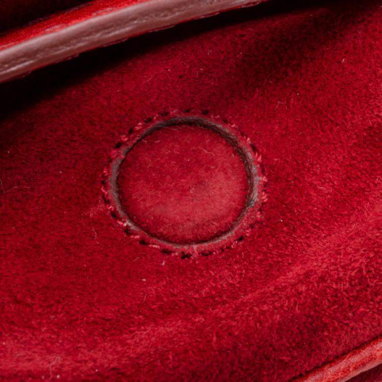 Pre Owned Tod's Red Suede Shoulder Bag