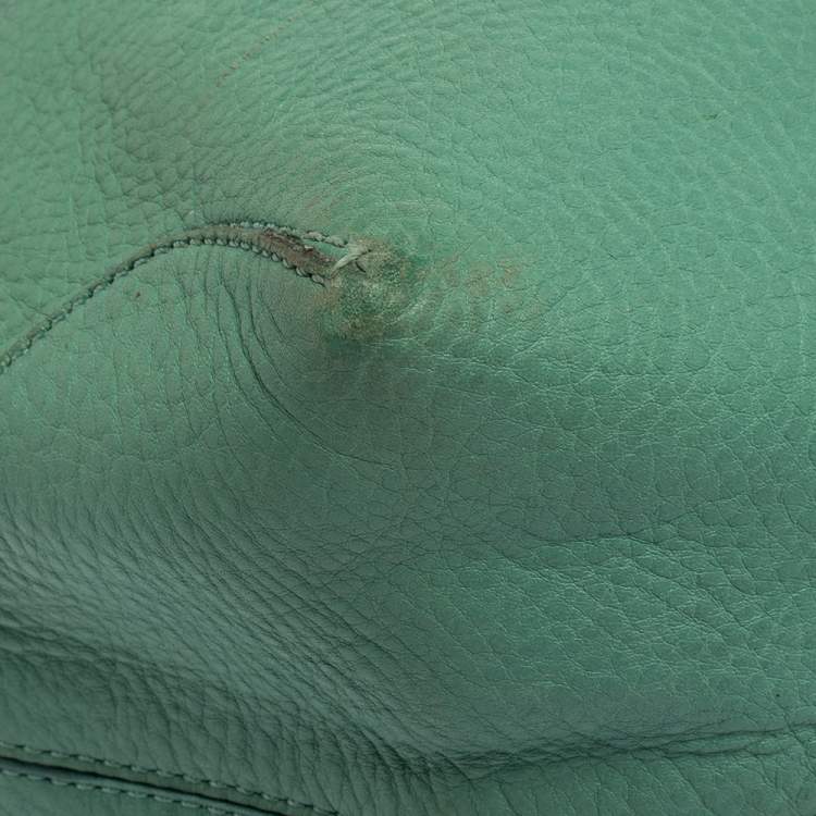 Pre Owned Tod's Mint Green Leather Hobo