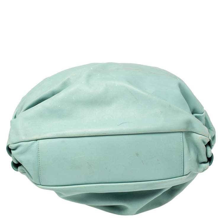 Pre Owned Tod's Green Pleated Leather Tote