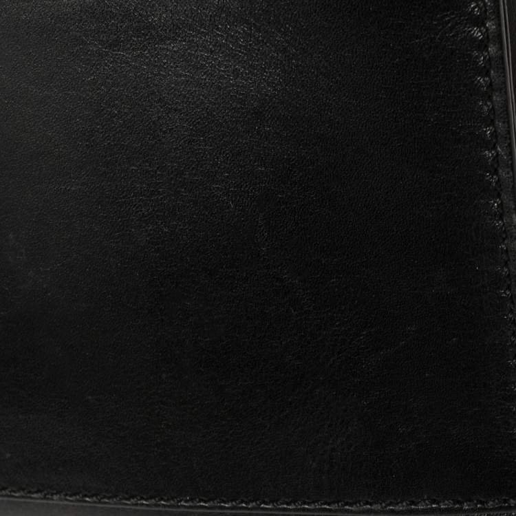 Pre Owned Tod's Black Leather Sella Fringe Satchel