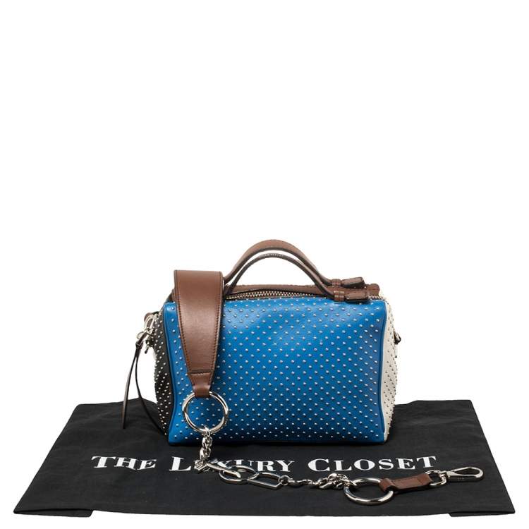 Pre Owned Tod's Multicolour Leather Mini  Gommino Studded Bowling Bag