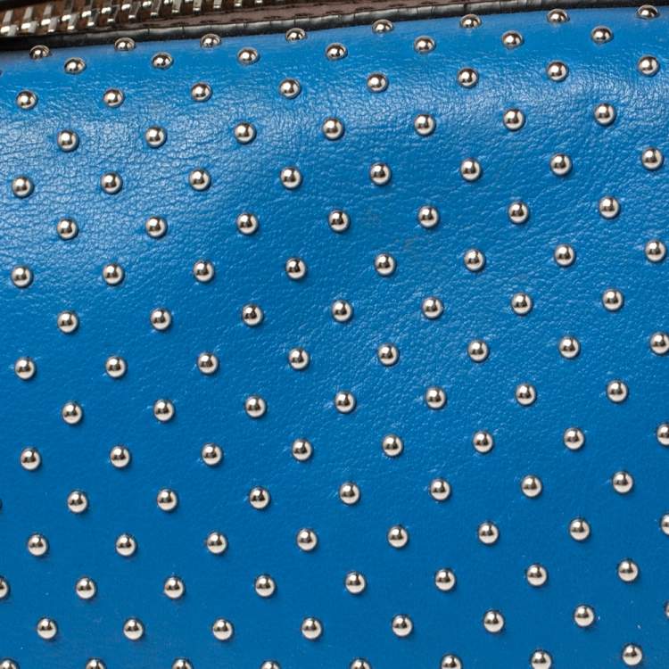 Pre Owned Tod's Multicolour Leather Mini  Gommino Studded Bowling Bag