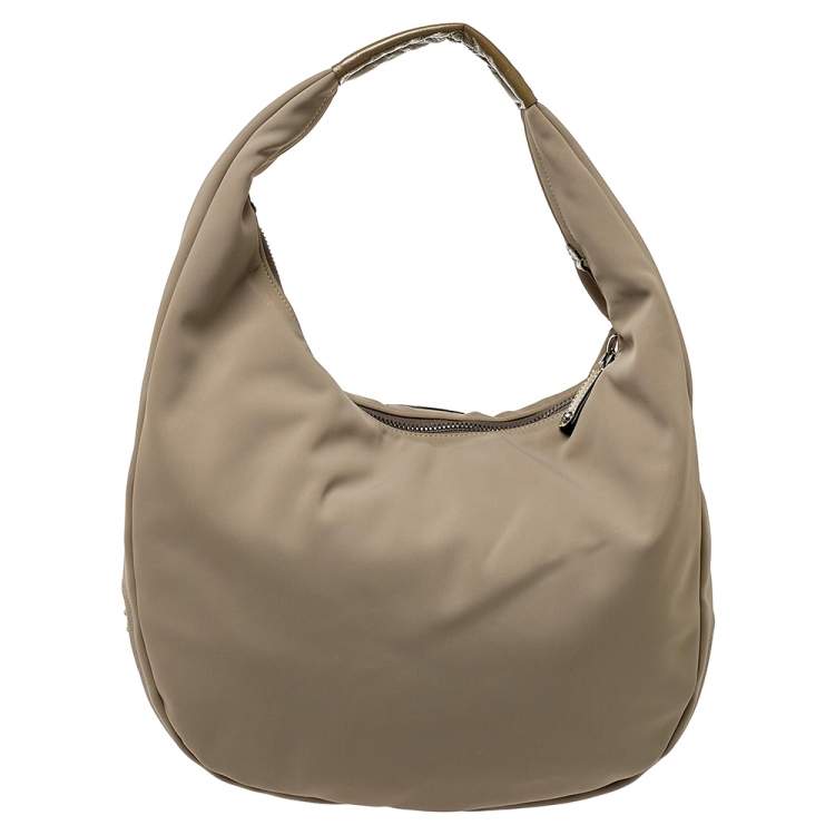 Pre Owned Tod's Grey Neoprene Fabric Hobo