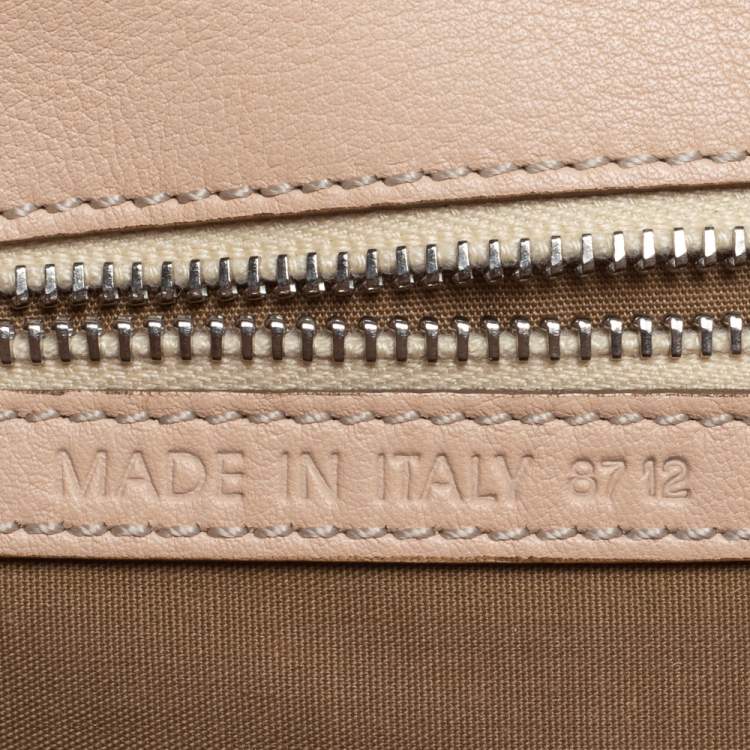 Pre Owned Tod's Beige Suede And Snakeskin Leather Baguette