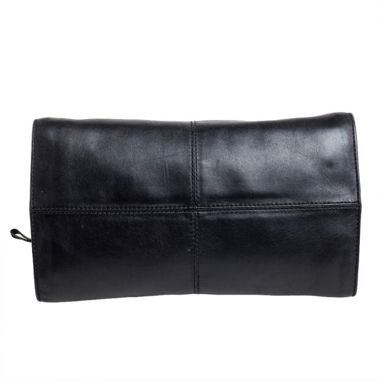 Pre Owned Tod's Black Nubuck and Leather Zip Satchel