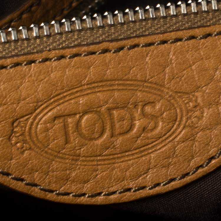 مملوكة مسبقًا Tod's Tan Leather Miky Satchel