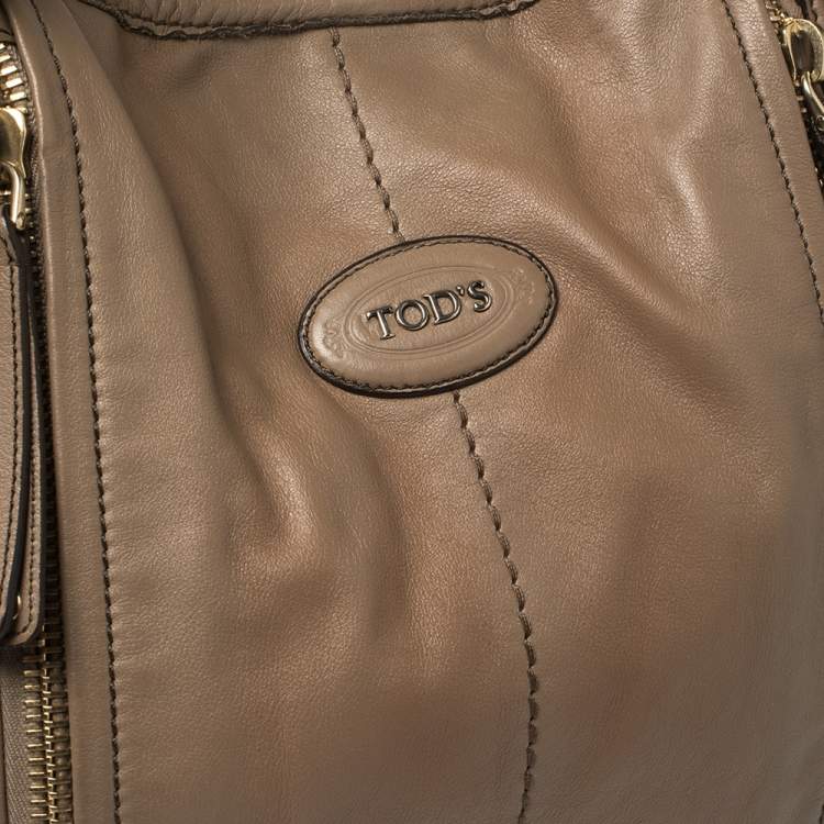 Pre Owned Tod's Light Brown Leather G-Line Easy Sacca Tote