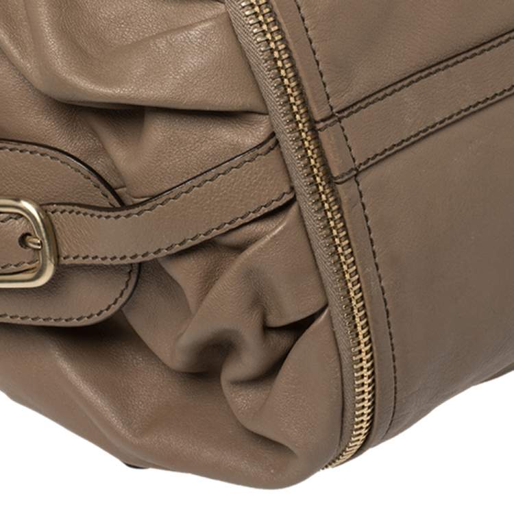 Pre Owned Tod's Light Brown Leather G-Line Easy Sacca Tote