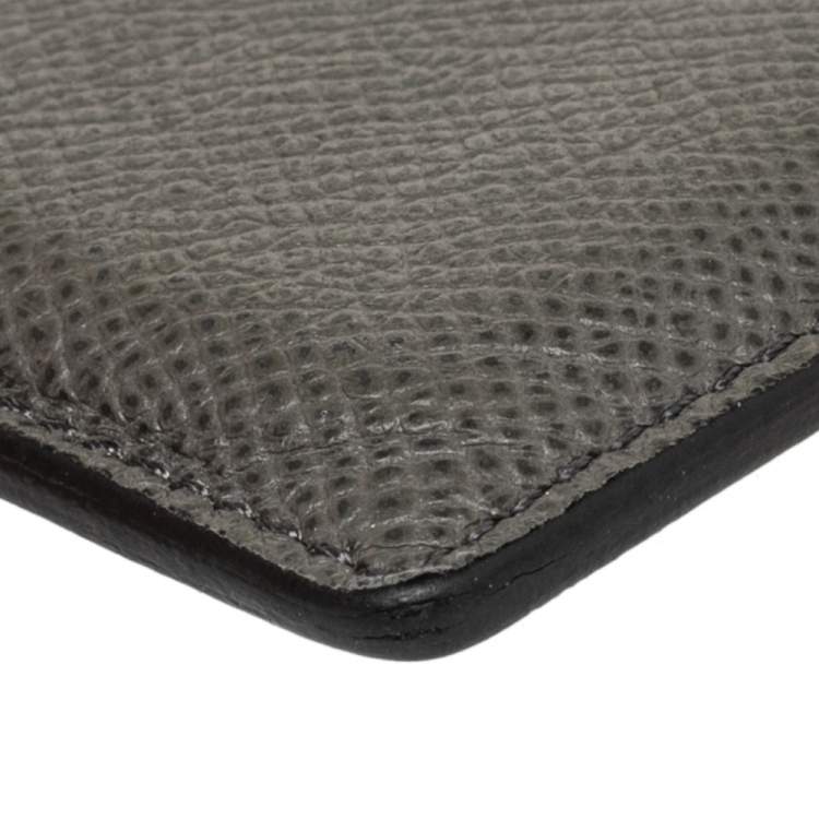 Pre Owned Tod's Grey Leather Card Holder