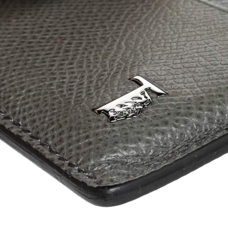Pre Owned Tod's Grey Leather Card Holder