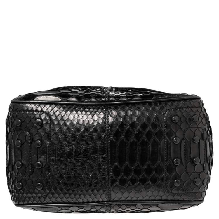Pre Owned Tod's Black Python Hobo 