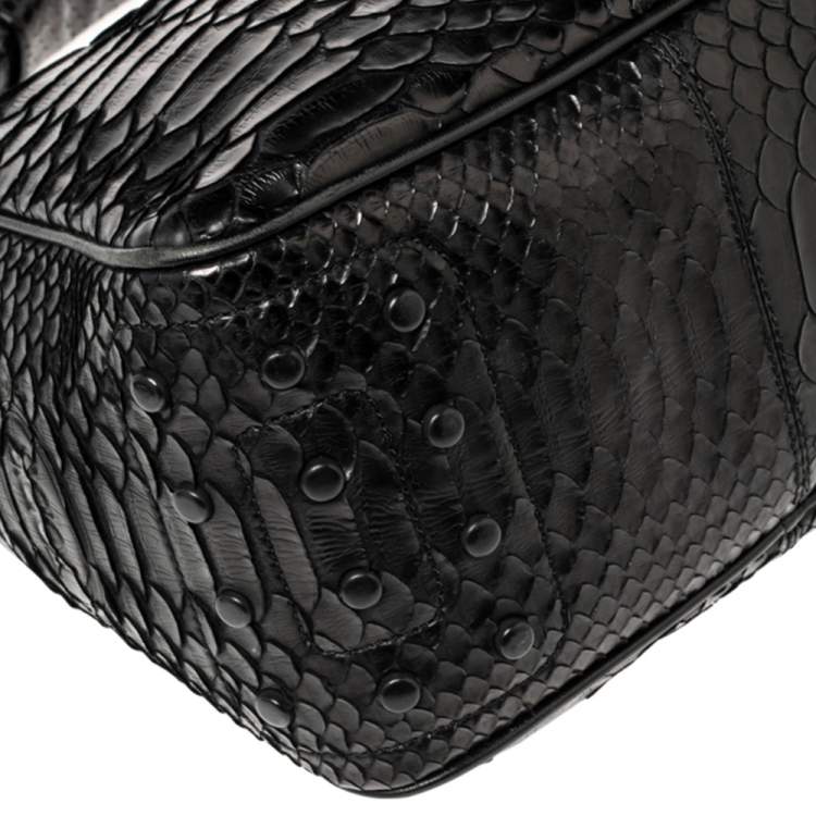 Pre Owned Tod's Black Python Hobo 
