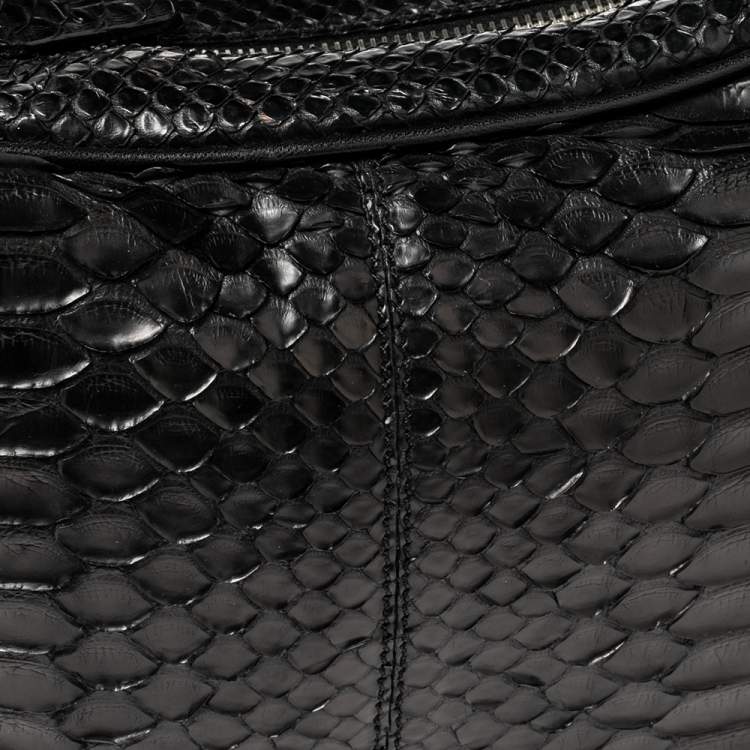 Pre Owned Tod's Black Python Hobo 