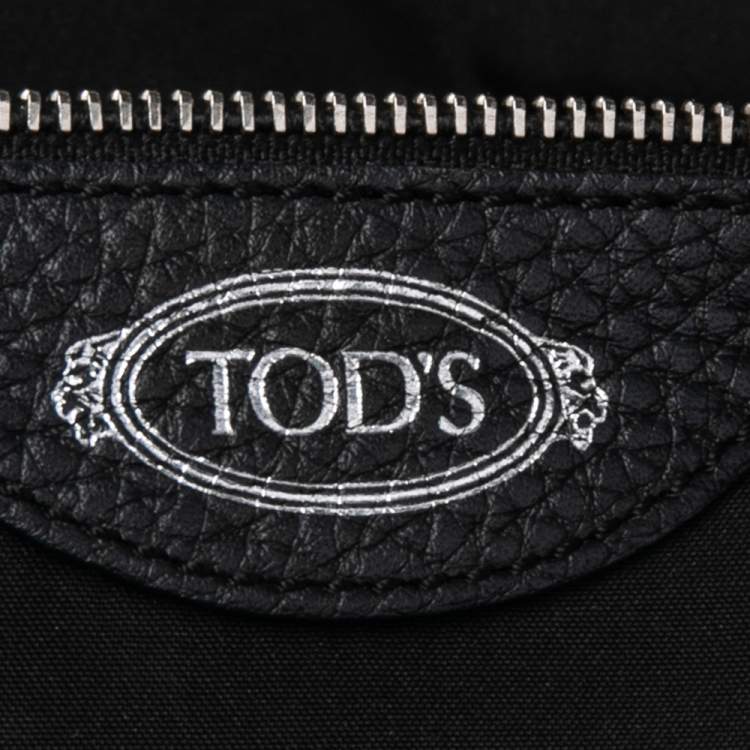 Pre Owned Tod's Black Pebbled Leather Tote