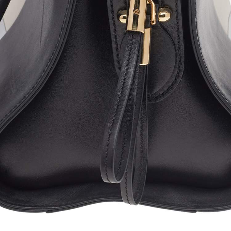 Pre Owned Tod's Multicolor Leather And Suede Sella Satchel