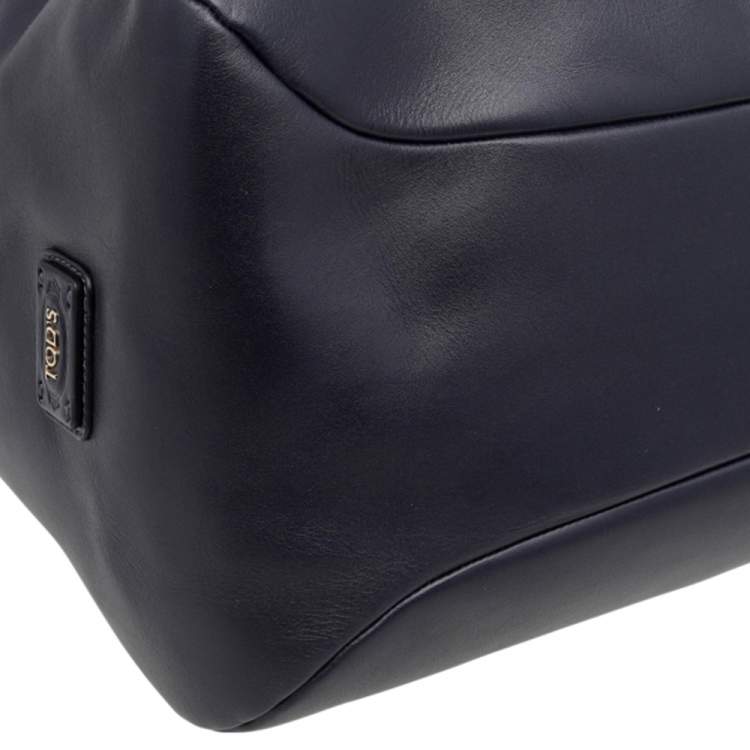 Pre Owned Tod's Navy Blue Leather Tote