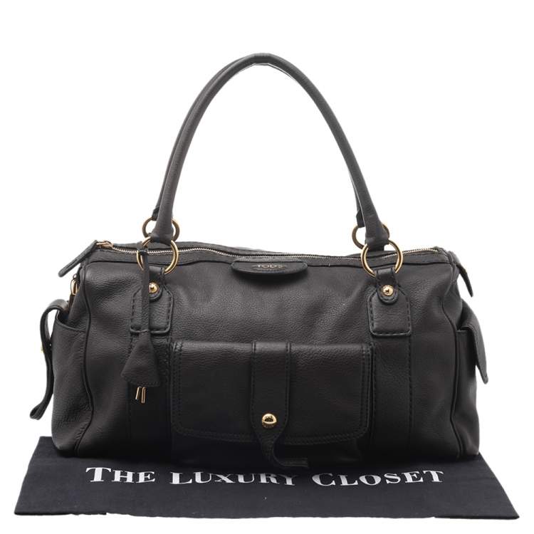 Pre Owned Tod's Dark Brown Leather Shoulder Bag