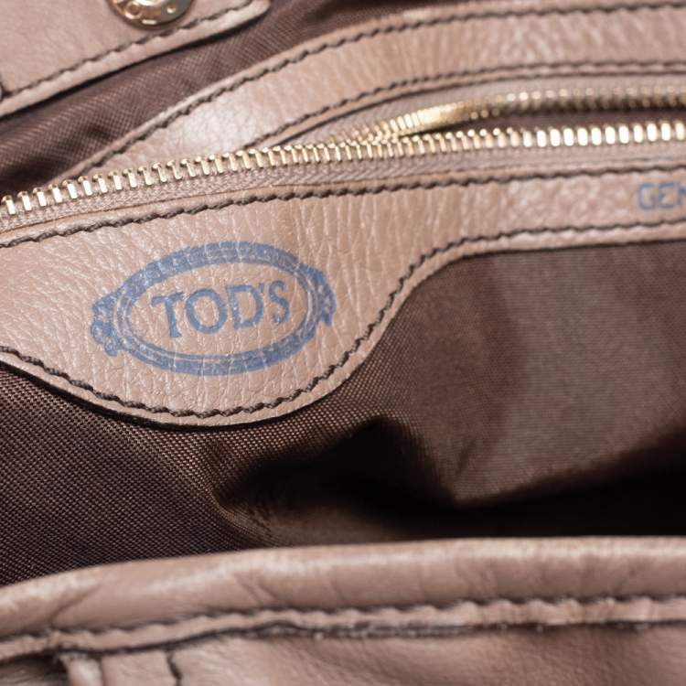 مملوكة مسبقًا Tod's Brown Leather G-Line Easy Sacca Tote