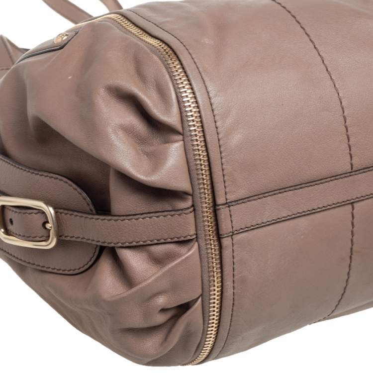 مملوكة مسبقًا Tod's Brown Leather G-Line Easy Sacca Tote