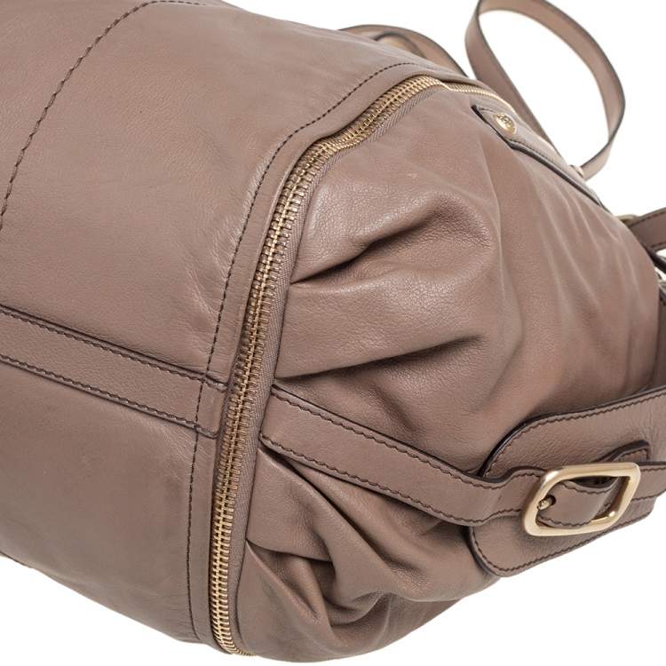 مملوكة مسبقًا Tod's Brown Leather G-Line Easy Sacca Tote